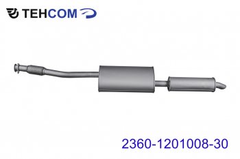 11 299 р. Глушитель УАЗ-2360 Пикап дв.ЗМЗ-409 ЕВРО-4,5 с резонатором НО ТЕХКОМ ТЕХКОМ 2360-1201008-30  с доставкой в г. Кемерово. Увеличить фотографию 1