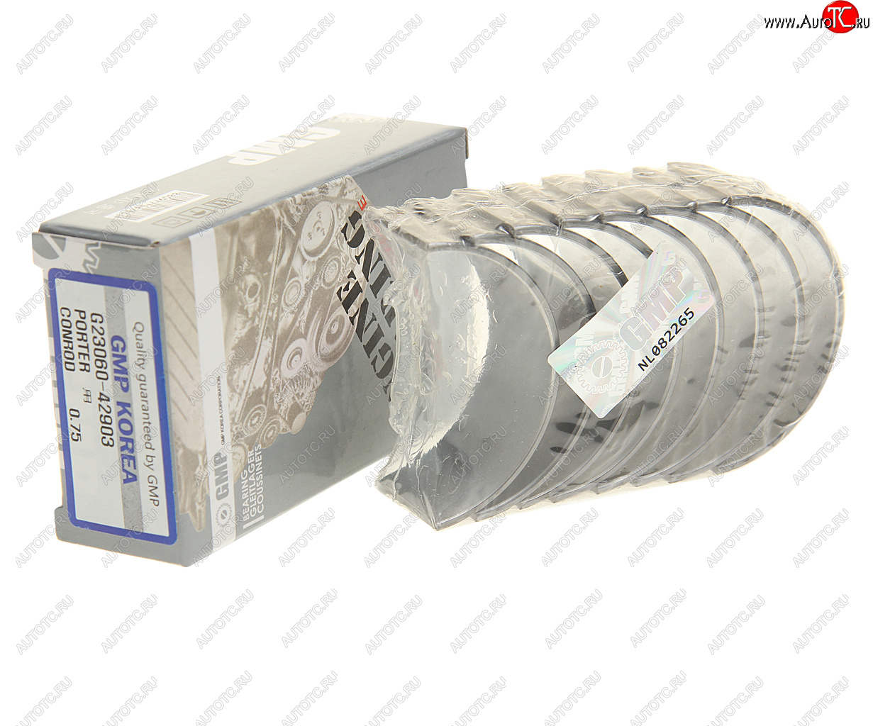 759 р. Вкладыши HYUNDAI Porter дв.D4BF шатунные d+0.75 комплект (8шт.) GMP GMP 23610-42903 GMP 23610-42903  с доставкой в г. Кемерово