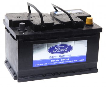 8 799 р. Аккумулятор FORD 60Ач OE FORD 2375059  с доставкой в г. Кемерово. Увеличить фотографию 1