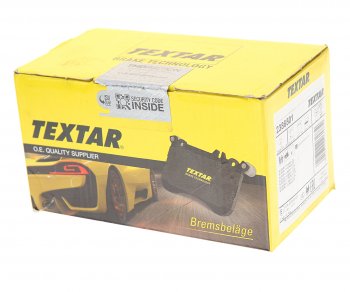 3 099 р. Колодки тормозные передние (4шт.) TEXTAR Subaru Legacy BE,B12 седан (1998-2003)  с доставкой в г. Кемерово. Увеличить фотографию 2