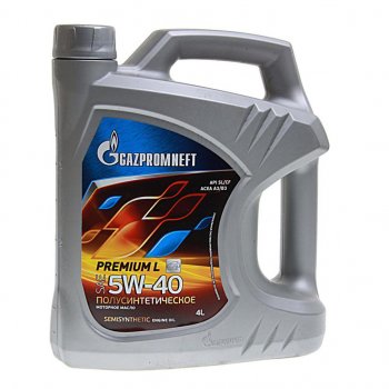 1 749 р. Масло моторное Premium L SLCF 5W40 псинт.4л GAZPROMNEFT GAZPROMNEFT 2389900122  с доставкой в г. Кемерово. Увеличить фотографию 1