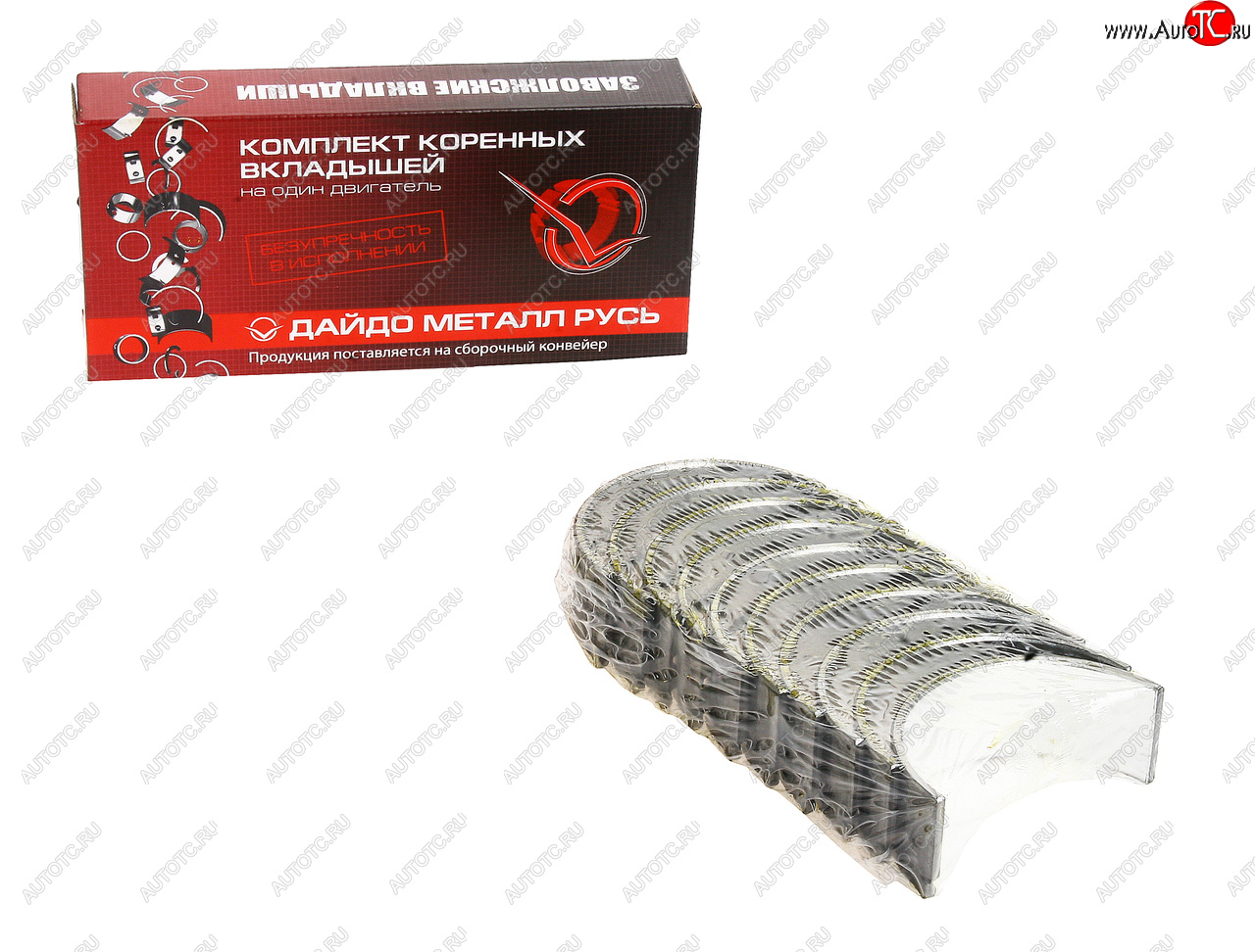 1 229 р. Вкладыши ГАЗ-24,УАЗ коренные d+0.75 ДАЙДО МЕТАЛЛ РУСЬ Дайдо Металл Русь 24-1000102-41  с доставкой в г. Кемерово