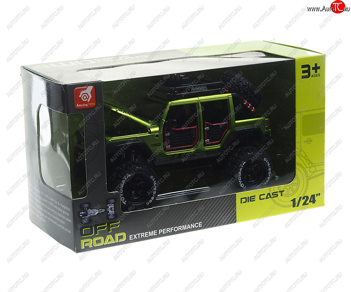 3 279 р. Модель Джип OFF ROAD металлическая (1:24) (свет,звук) NO NAME 2412b NO NAME 2412b  с доставкой в г. Кемерово
