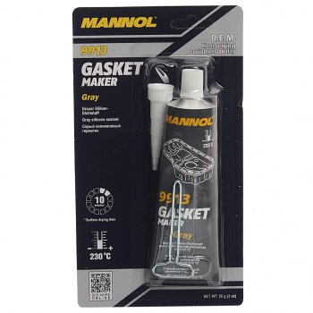 329 р. Герметик прокладка серый термостойкий 85г -40С+230С Gasket Maker 9913 MANNOL MANNOL 2417  с доставкой в г. Кемерово. Увеличить фотографию 1