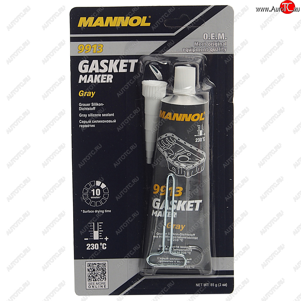 329 р. Герметик прокладка серый термостойкий 85г -40С+230С Gasket Maker 9913 MANNOL MANNOL 2417  с доставкой в г. Кемерово