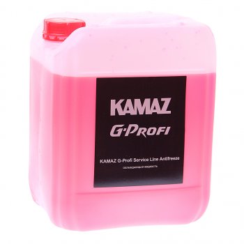1 969 р. Антифриз красный 10л KAMAZ G-Profi Service Line Antifreeze (ОАО КАМАЗ) GAZPROMNEFT 2422210232  с доставкой в г. Кемерово. Увеличить фотографию 1