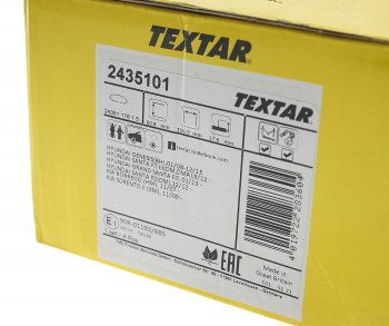 4 999 р. Колодки тормозные передние (4шт.) TEXTAR Hyundai Santa Fe DM дорестайлинг (2012-2016)  с доставкой в г. Кемерово. Увеличить фотографию 3