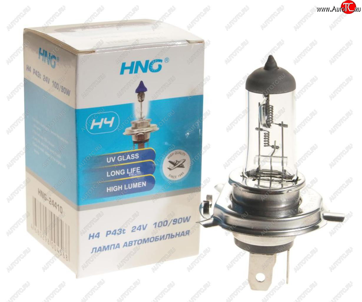 192 р. Лампа 24V H4 10090W P43t-38 Long Life HNG HNG 24410  с доставкой в г. Кемерово