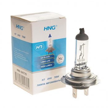 125 р. Лампа 24V H7 70W PX26d Long Life HNG HNG 24770  с доставкой в г. Кемерово. Увеличить фотографию 1
