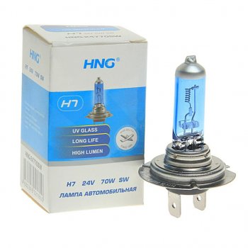 153 р. Лампа 24V H7 70W PX26d Super White HNG HNG 24770sw  с доставкой в г. Кемерово. Увеличить фотографию 1