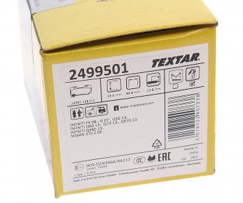 4 199 р. Колодки тормозные задние (4шт.) TEXTAR INFINITI FX50 S51 дорестайлинг (2008-2011)  с доставкой в г. Кемерово. Увеличить фотографию 4