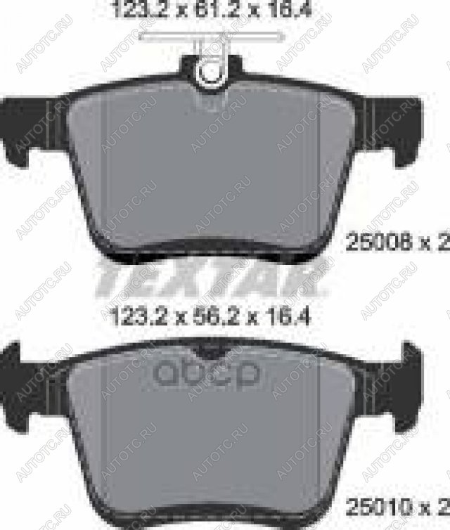 3 799 р. Колодки тормозные задние (4шт.) TEXTAR Volkswagen Golf 7 дорестайлинг, хэтчбэк 5 дв. (2012-2017)  с доставкой в г. Кемерово