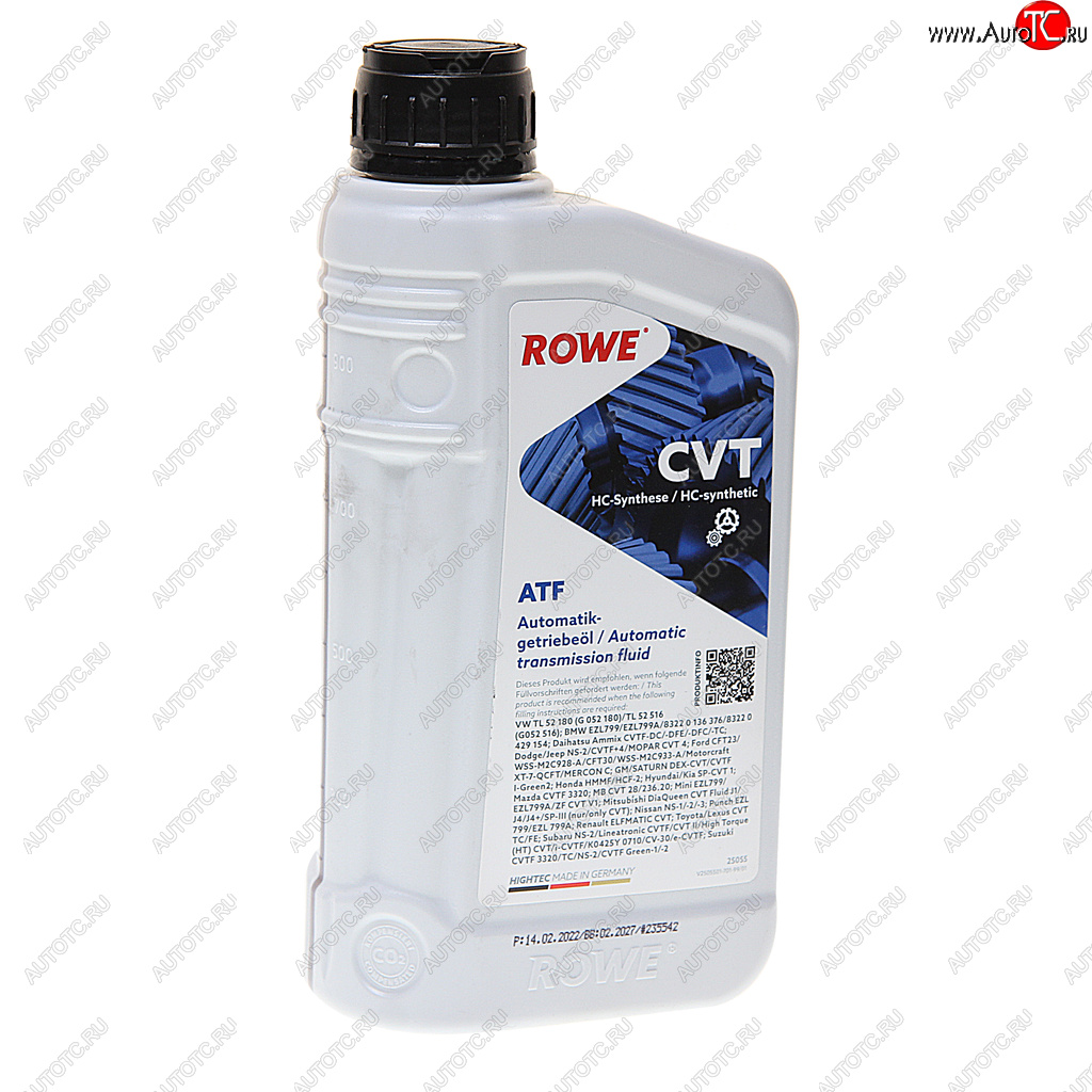 1 539 р. Масло трансмиссионное HIGHTEC ATF CVT синт.1л янтарное ROWE ROWE 25055-0010-99  с доставкой в г. Кемерово
