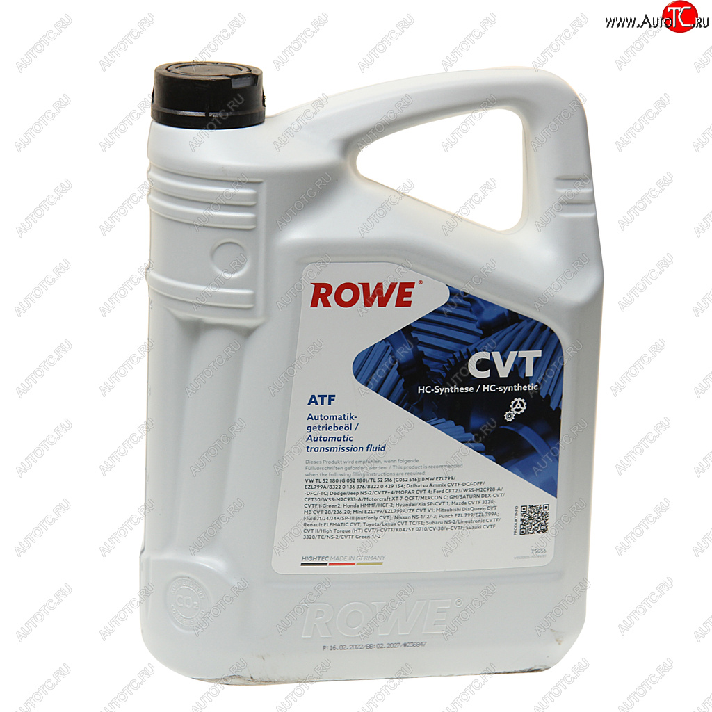 6 899 р. Масло трансмиссионное HIGHTEC ATF CVT синт.5л янтарное ROWE ROWE 25055-0050-99  с доставкой в г. Кемерово