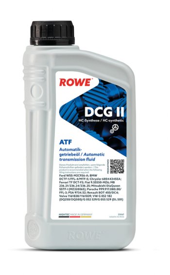 2 199 р. Масло трансмиссионное HIGHTEC ATF DCG II синт.1л янтарное ROWE ROWE 25067-0010-99 ROWE 25067-0010-99  с доставкой в г. Кемерово. Увеличить фотографию 1