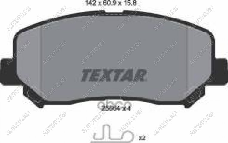 5 999 р. Колодки тормозные передние (4шт.) TEXTAR Mazda CX-5 KE дорестайлинг (2011-2014)  с доставкой в г. Кемерово