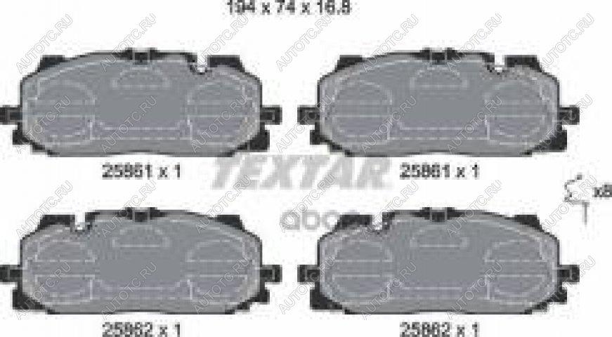 16 649 р. Колодки тормозные передние (4шт.) TEXTAR  Audi A4  B8 (2007-2011) дорестайлинг, седан, дорестайлинг, универсал  с доставкой в г. Кемерово