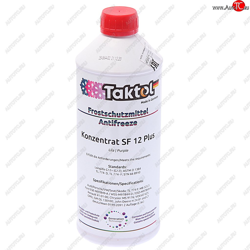 1 289 р. Антифриз красный концентрат 1.5л SF12+ TAKTOL TAKTOL 26009  с доставкой в г. Кемерово