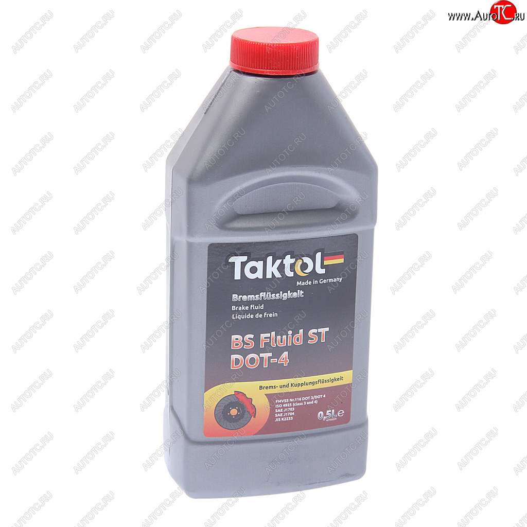 599 р. Жидкость тормозная DOT-4 0.5л TAKTOL TAKTOL 26011  с доставкой в г. Кемерово