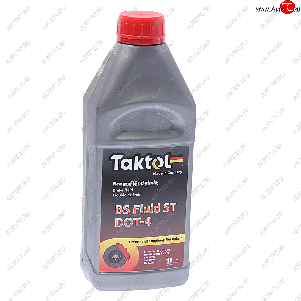 1 189 р. Жидкость тормозная DOT-4 1л TAKTOL TAKTOL 26012  с доставкой в г. Кемерово