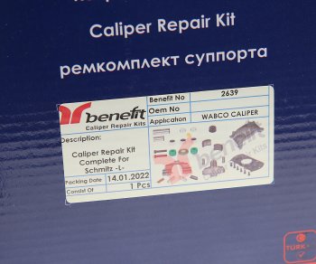 10 549 р. Ремкомплект суппорта WABCO MAXX 22T левого (полный) BENEFIT BENEFIT 2639  с доставкой в г. Кемерово. Увеличить фотографию 7