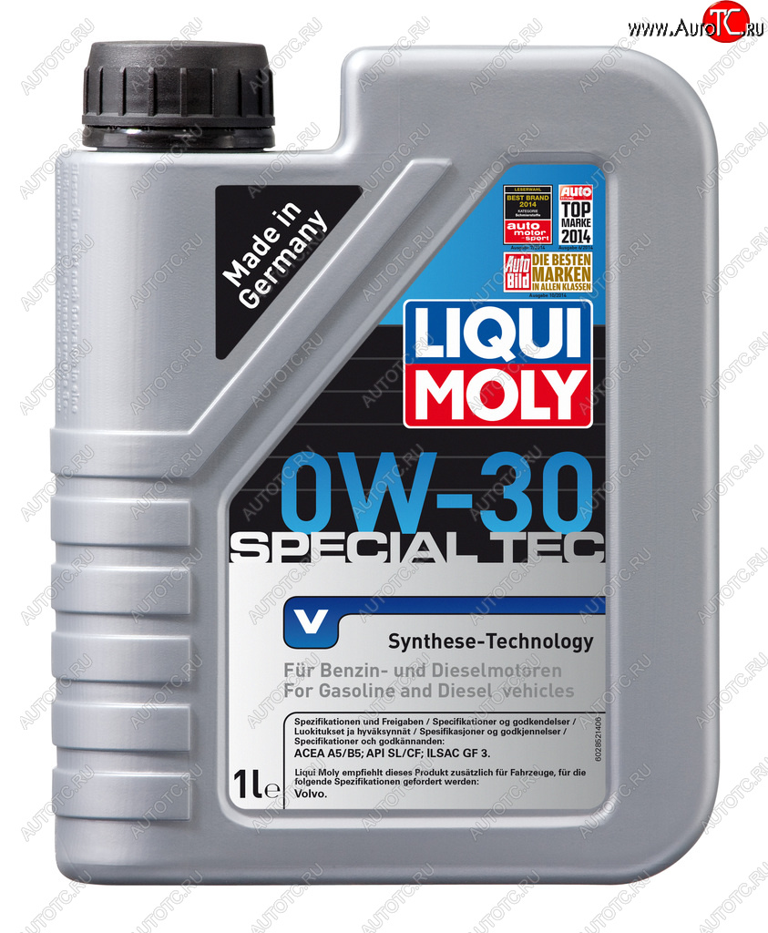 2 059 р. Масло моторное SPECIAL TEC VOLVO 0W30 синт.1л LIQUI MOLY LIQUI MOLY 2852  с доставкой в г. Кемерово