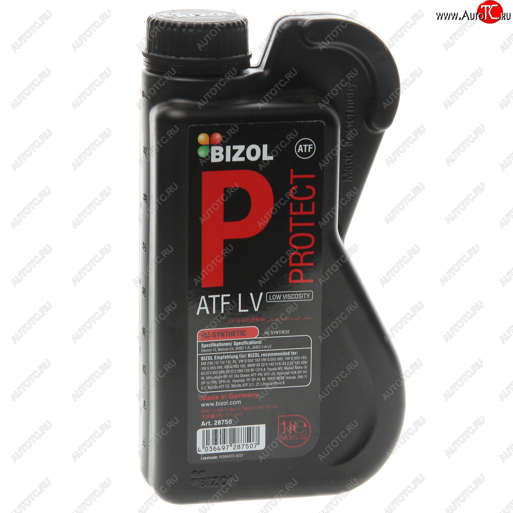 1 589 р. Масло трансмиссионное ATF Protect LV для АКПП 1л BIZOL BIZOL 28750  с доставкой в г. Кемерово