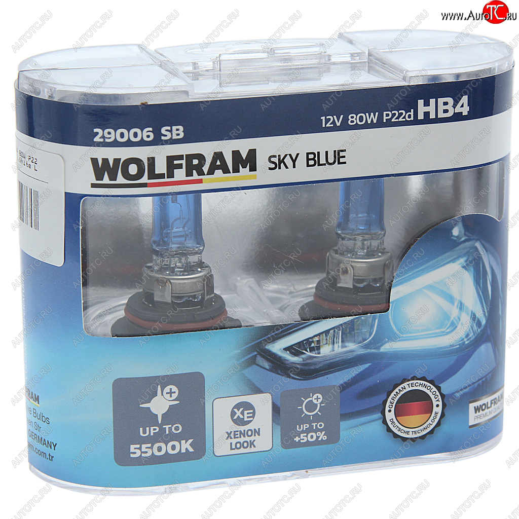1 739 р. Лампа 12V HB4 80W P22d бокс (2шт.) White Light WOLFRAM WOLFRAM 29006sb WOLFRAM 29006sb  с доставкой в г. Кемерово