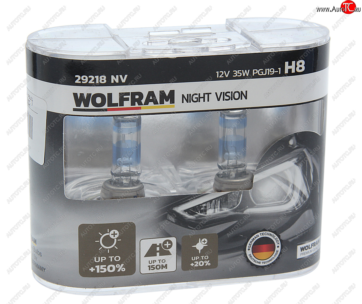 2 499 р. Лампа 12V H8 35W PGJ19-1 +150% бокс (2шт.) Extra Light WOLFRAM WOLFRAM 29218nv  с доставкой в г. Кемерово