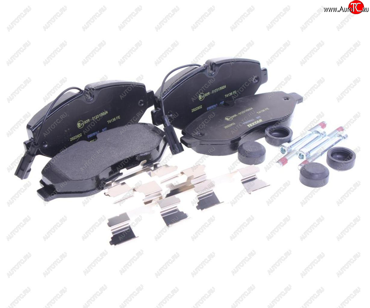 6 399 р. Колодки тормозные RENAULT Maxity дисковые (164x68x21) (4шт.) TEXTAR TEXTAR 2922902  с доставкой в г. Кемерово