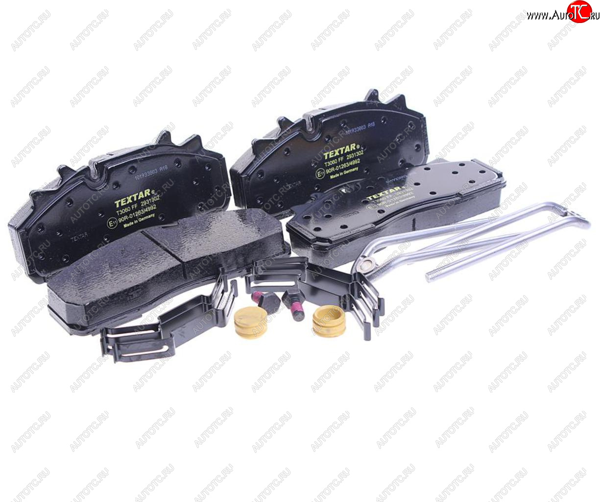 9 899 р. Колодки тормозные SAF дисковые (211x93x30) (4шт.) TEXTAR TEXTAR 2931302 TEXTAR 2931302  с доставкой в г. Кемерово