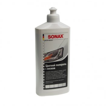 979 р. Полироль кузова белая 500мл SONAX SONAX 296000  с доставкой в г. Кемерово. Увеличить фотографию 1