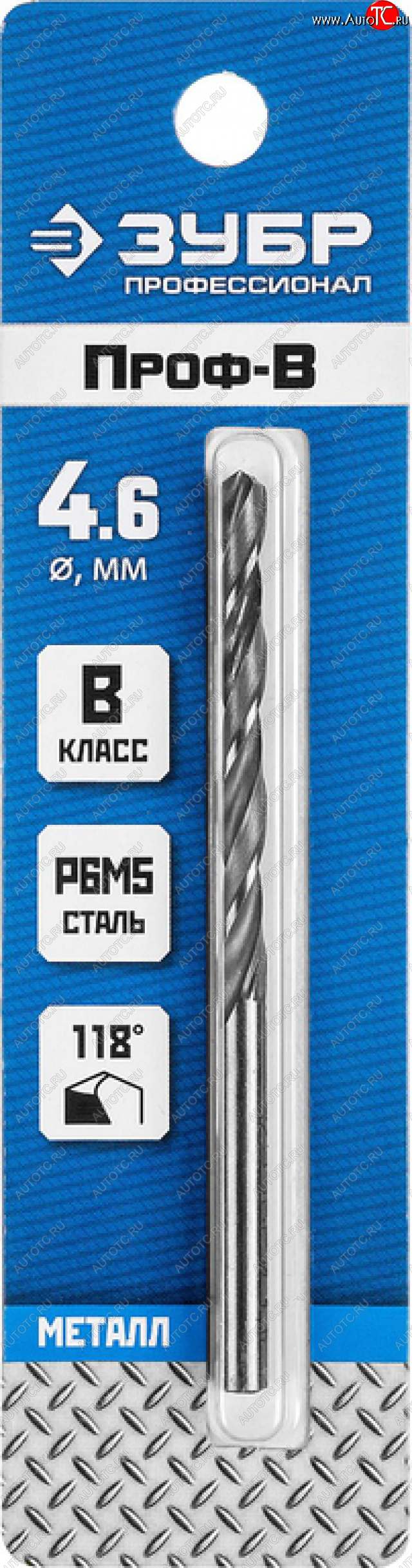 85 р. Сверло по металлу 4.6х80мм HSS ЗУБР ЗУБР 29621-4.6  с доставкой в г. Кемерово