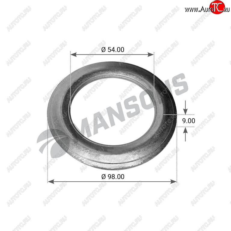 180 р. Кольцо BPW (ECO) ступицы упорное (53х98х10) (6-9т) MANSONS MANSONS 300.005  с доставкой в г. Кемерово