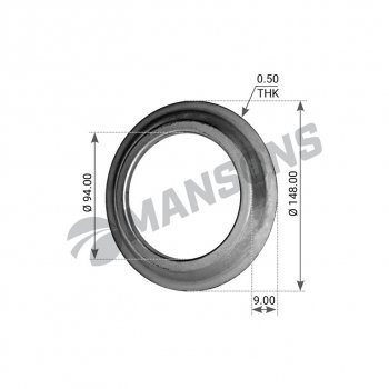 78 р. Кольцо BPW (ECO,ECO Plus) маслоотражающее ступицы (10-12т,8-9т) MANSONS MANSONS 300.012  с доставкой в г. Кемерово. Увеличить фотографию 1