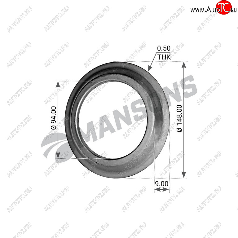 78 р. Кольцо BPW (ECO,ECO Plus) маслоотражающее ступицы (10-12т,8-9т) MANSONS MANSONS 300.012  с доставкой в г. Кемерово