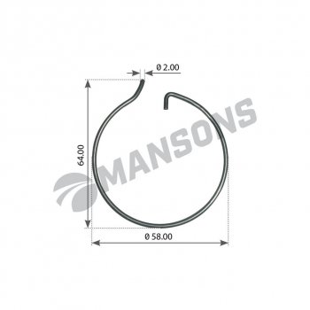 27 р. Кольцо стопорное BPW ступицы (54x2) MANSONS MANSONS 300.170  с доставкой в г. Кемерово. Увеличить фотографию 1