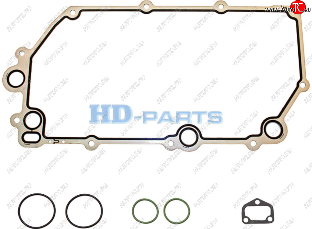 3 399 р. Прокладка SCANIA P,G,R,T теплообменника к-т (2 прокладки+4 кольца) HD-PARTS HD-PARTS 301232  с доставкой в г. Кемерово