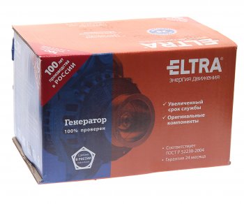 11 549 р. Генератор ПАЗ-3205 дв.ЗМЗ 5234.10 14В 120А (компакт) ELTRA ELTRA 3032.3771 т  с доставкой в г. Кемерово. Увеличить фотографию 5