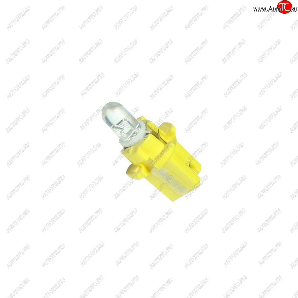 21 р. Лампа светодиодная 12V W1.2W T5 W2x4.6d бесцокольная MEGAPOWER MEGAPOWER-AUTOMOTIVE 30429y  с доставкой в г. Кемерово