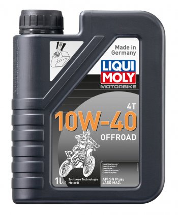 1 469 р. Масло моторное для 4-х тактных двигателей MOTORBIKE 4T OFFROAD 10W40 синт.1л LIQUI MOLY LIQUI MOLY 3055 LIQUI MOLY 3055  с доставкой в г. Кемерово. Увеличить фотографию 1