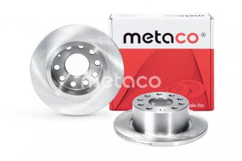 2 649 р. Диск тормозной VW Golf 5,6 AUDI A3 SKODA Octavia (1Z,5E),Yeti задний (1шт.) METACO METACO 3060-479  с доставкой в г. Кемерово. Увеличить фотографию 2