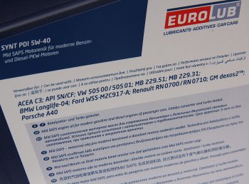 6 999 р. Масло моторное SYNT PDI SNCF 5W40 синт.5л EUROLUB EUROLUB 308005  с доставкой в г. Кемерово. Увеличить фотографию 2
