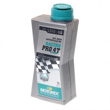2 489 р. Масло моторное для 4-х тактных двигателей RACING PRO 4T 10W40 синт.1л MOTOREX MOTOREX 308257  с доставкой в г. Кемерово. Увеличить фотографию 1