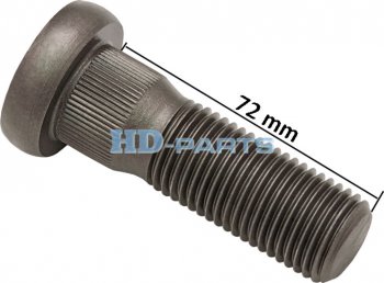 599 р. Шпилька колеса SCANIA 4,P,R,T series (78 резьба L=72мм) HD-PARTS HD-PARTS 309220  с доставкой в г. Кемерово. Увеличить фотографию 2