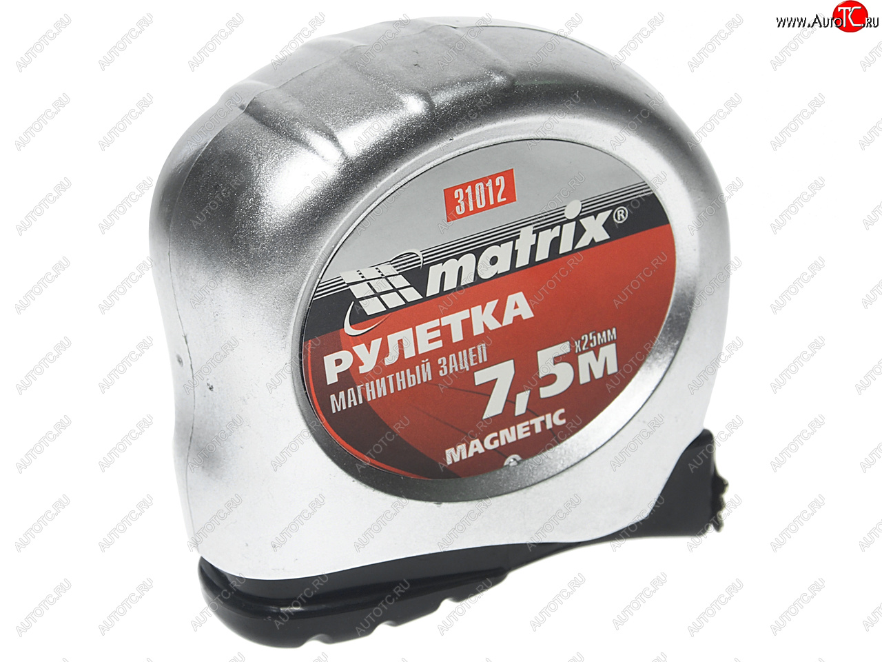 349 р. Рулетка 7.5м 25мм металлический корпус, магнитный зацеп MATRIX MATRIX 31012  с доставкой в г. Кемерово