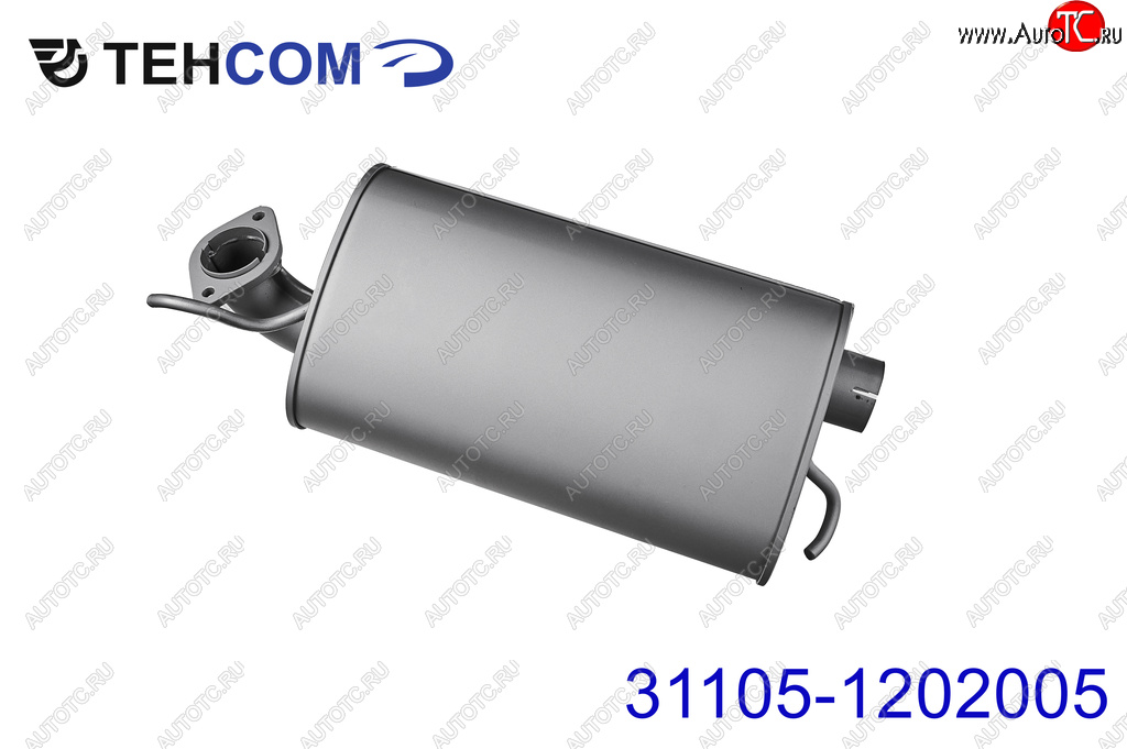 4 649 р. Резонатор ГАЗ-31105 дв.ЗМЗ,Крайслер ЕВРО-3 ТЕХКОМ ТЕХКОМ 31105-1202005  с доставкой в г. Кемерово