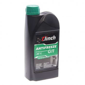 275 р. Антифриз зеленый -40C 1л G11 CLINCH CLINCH 311231g  с доставкой в г. Кемерово. Увеличить фотографию 1