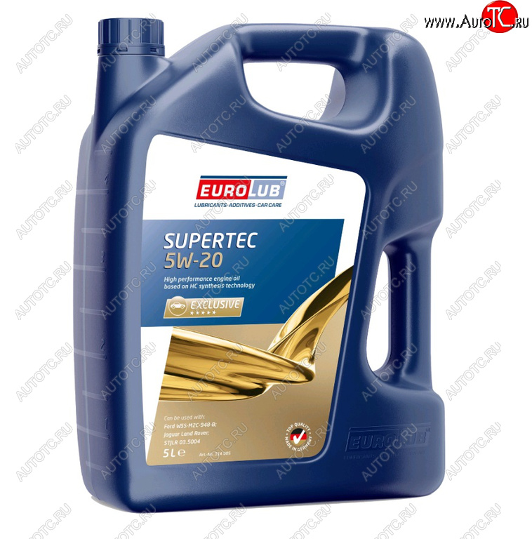 7 999 р. Масло моторное SUPERTEC SN 5W20 синт.5л EUROLUB EUROLUB 314005  с доставкой в г. Кемерово