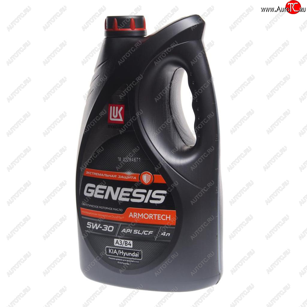 2 769 р. Масло моторное GENESIS ARMORTECH HK A3B3B4SLCF 5W30 синт.4л ЛУКОЙЛ LUKOIL 3149287  с доставкой в г. Кемерово